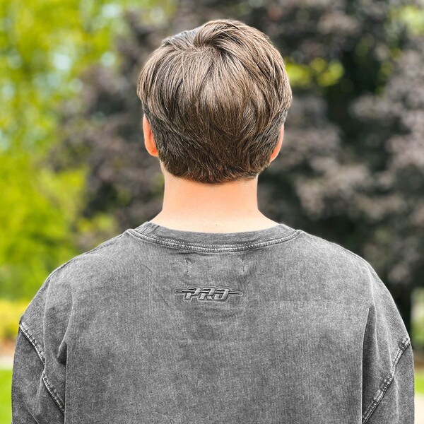 Pro Standard I-State Washed Black Drop Shoulder T-Shirt